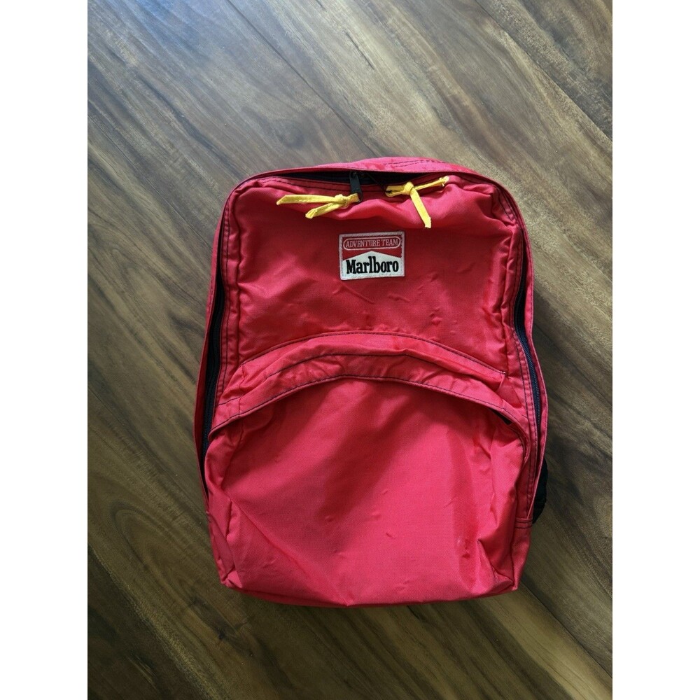 Vintage 90s Marlboro Adventure Team Red Backpack | Marlboro Points | Tobaccania